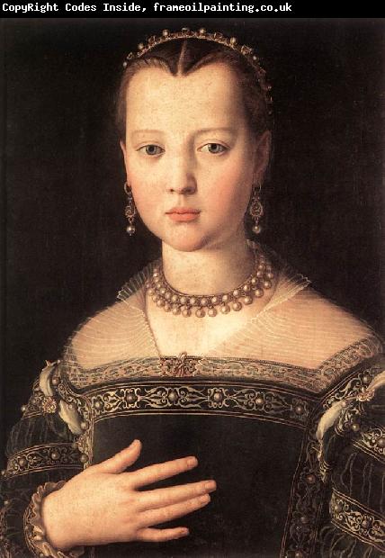 BRONZINO, Agnolo Portrait of Maria de Medici